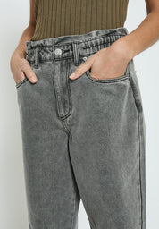 Desires DSAmanda HW Stump Bukser Jeans 9000W Black Washed