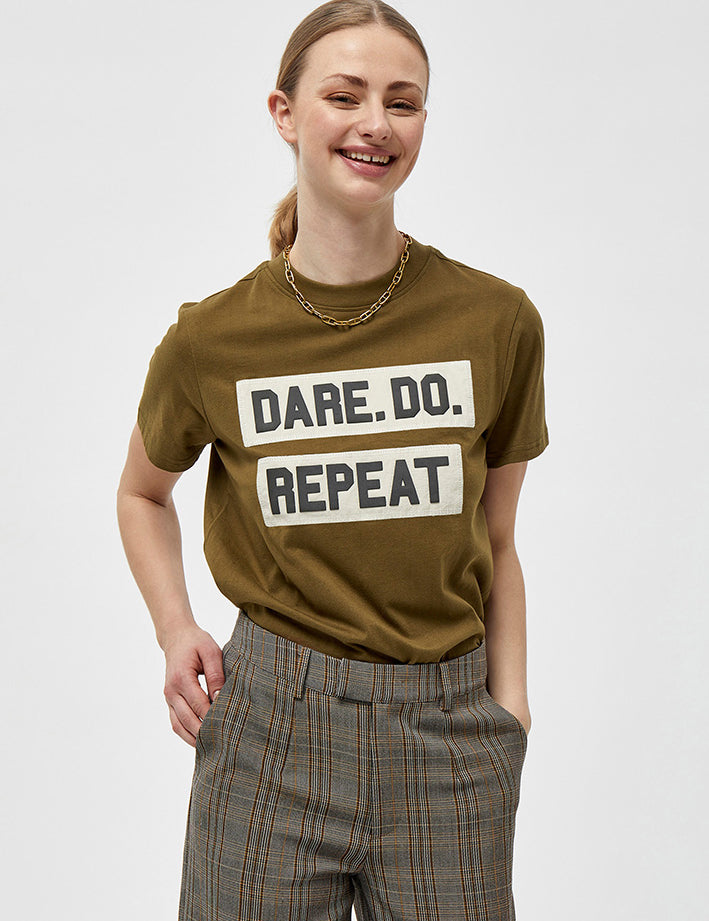Desires A Dare t-shirt T-Shirt 3611P Military Olive Print