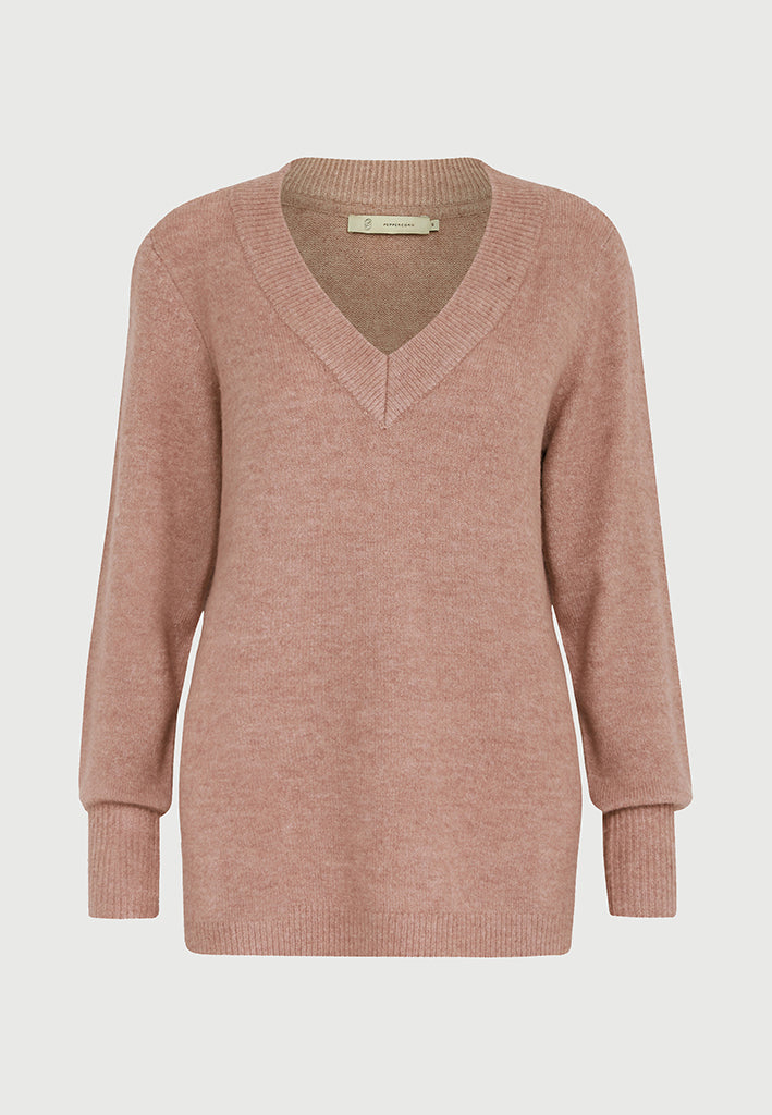 Peppercorn Aliah Pullover Curve Pullover 4458M Ash Rose Melange