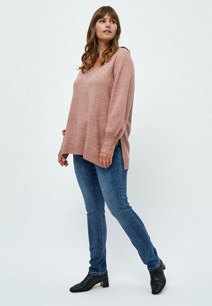 Peppercorn Aliah Pullover Curve Pullover 4458M Ash Rose Melange