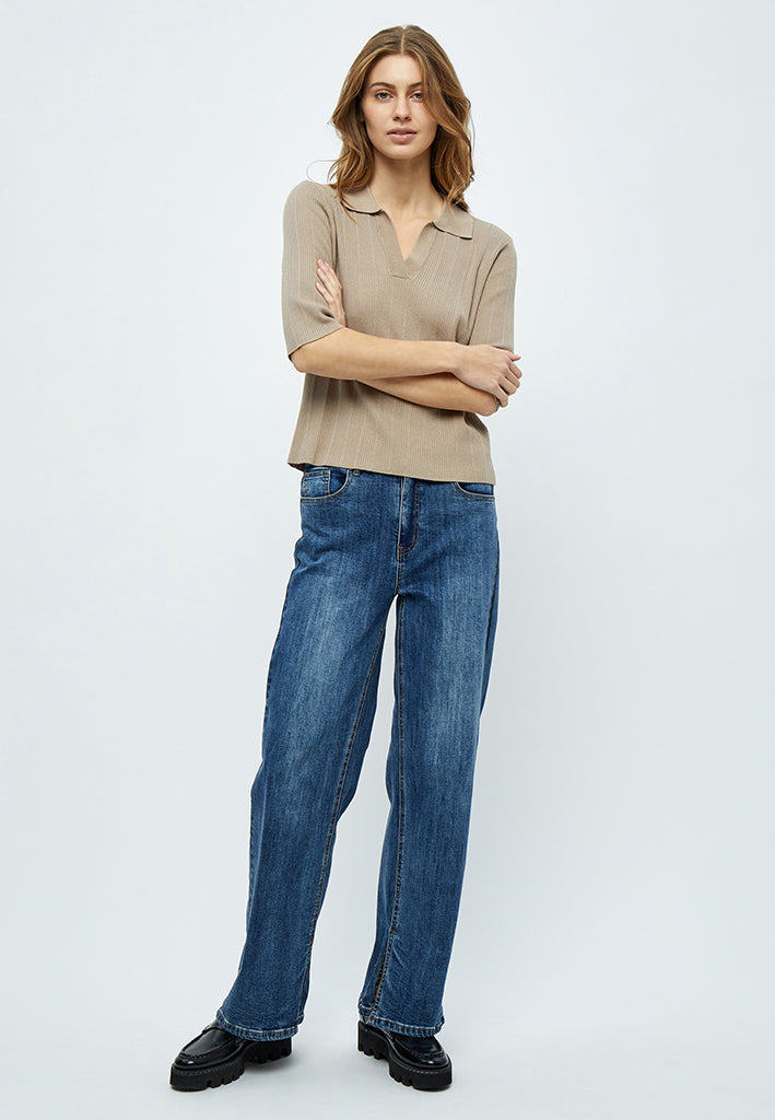 Desires Anne Polo Pullover Pullover 0021 Cobblestone