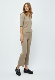 Desires Anne Strikbukser Bukser 0021 Cobblestone