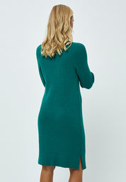 Minus Ava Strik Turtleneck Kjole Kjoler 481 Ocean Green