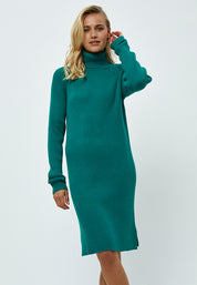 Minus Ava Strik Turtleneck Kjole Kjoler 481 Ocean Green