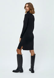 Minus Ava Strik Turtleneck Kjole Kjoler Sort