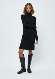 Minus Ava Strik Turtleneck Kjole Kjoler Sort