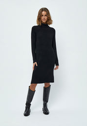 Minus Ava Strik Turtleneck Kjole Kjoler Sort