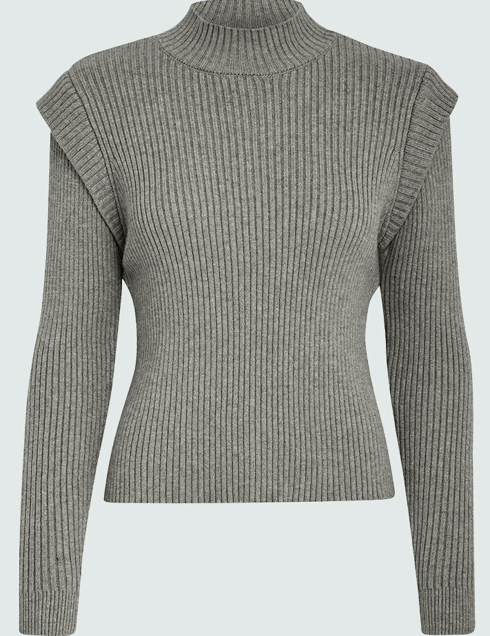 Minus Avaline Strik Pullover Pullover 148M Gunmetal Melange