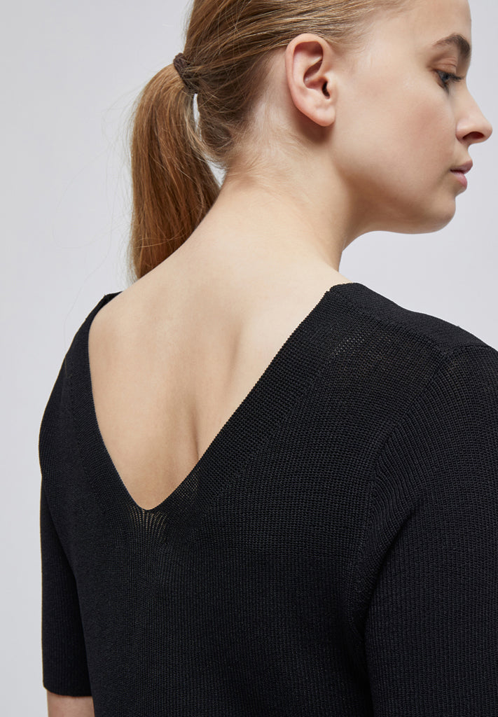 Minus Bex strik t-shirt Pullover Sort