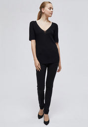 Minus Bex strik t-shirt Pullover Sort