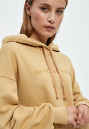 Beyond Now Brielle hættetrøje Sweatshirts 5023 Lark beige