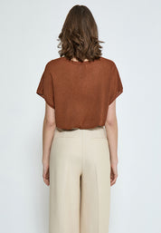 Minus Carlina Batsleeve Knit Tee T-Shirt 3000L Desert Sand Metal.