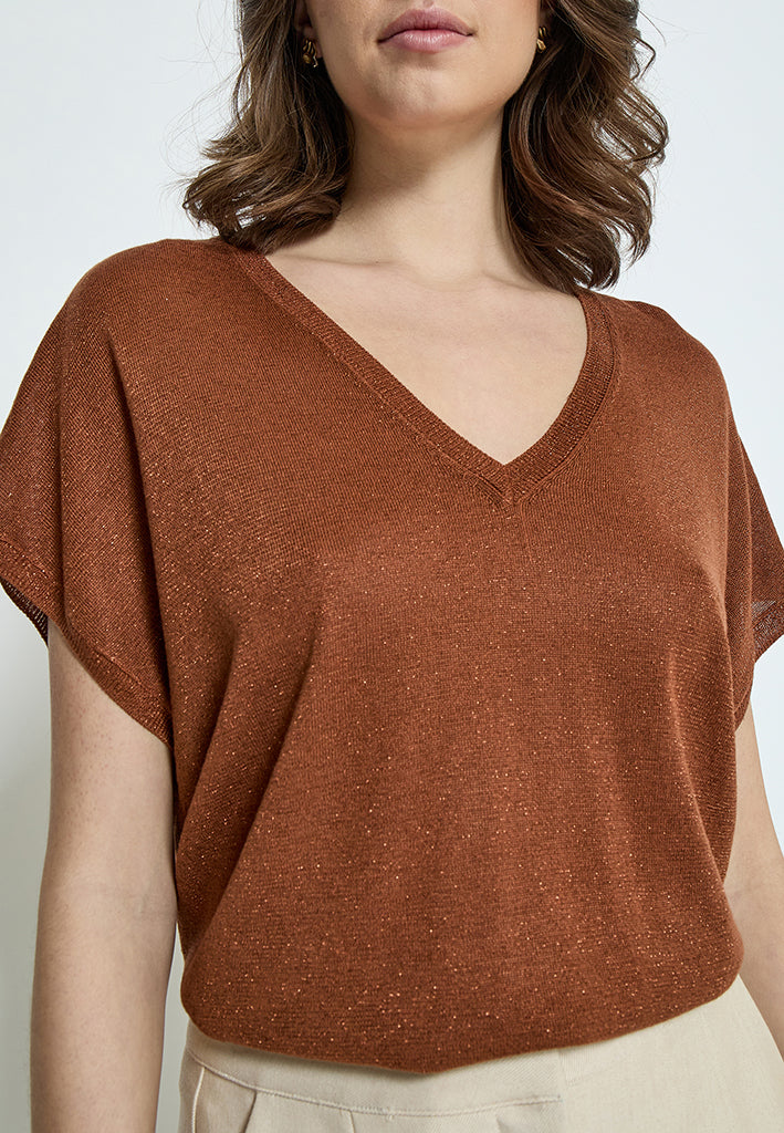 Minus Carlina T-Shirt T-Shirt 3000L Desert Sand Metal.