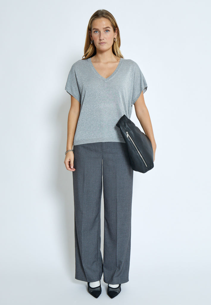 Minus Carlina T-Shirt T-Shirt 112MET Light Grey Metal.