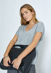 Minus Carlina T-Shirt T-Shirt 112MET Light Grey Metal.