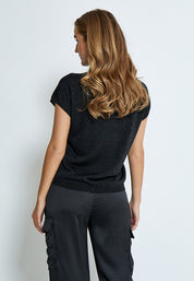 Minus Carlina T-Shirt T-Shirt 356 Black Metallic