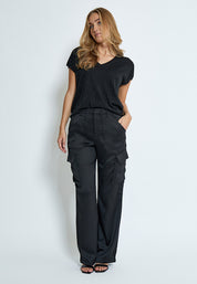 Minus Carlina T-Shirt T-Shirt 356 Black Metallic