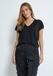 Minus Carlina T-Shirt T-Shirt 356 Black Metallic