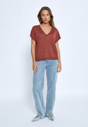 Minus Carlina T-Shirt T-Shirt 4800MET Smoked Paprika Met.