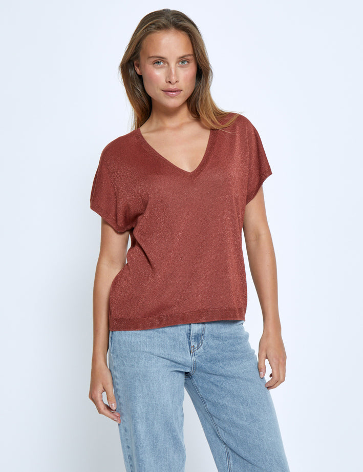 Minus Carlina T-Shirt T-Shirt 4800MET Smoked Paprika Met.