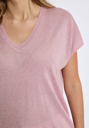 Minus Carlina T-Shirt T-Shirt 6029MET Orchid Pink Met.