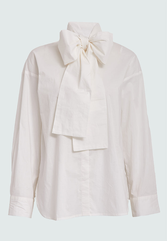 Desires DSCamilla Bow Shirt Skjorter 235 Cloud Dancer