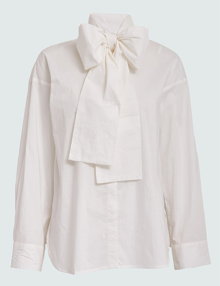 Desires DSCamilla Bow Shirt Skjorter 235 Cloud Dancer
