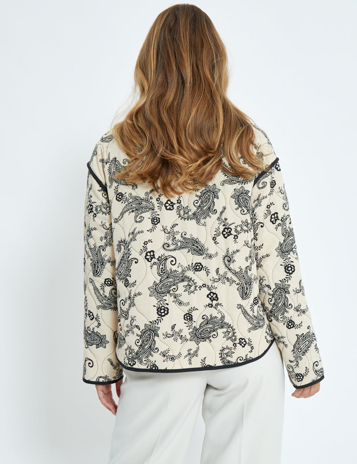 Desires DSCora Qualited Jacket Jakker 2206P Fog Sand Print