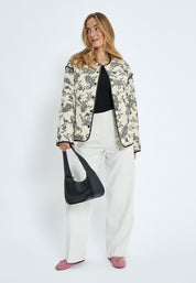 Desires DSCora Qualited Jacket Jakker 2206P Fog Sand Print