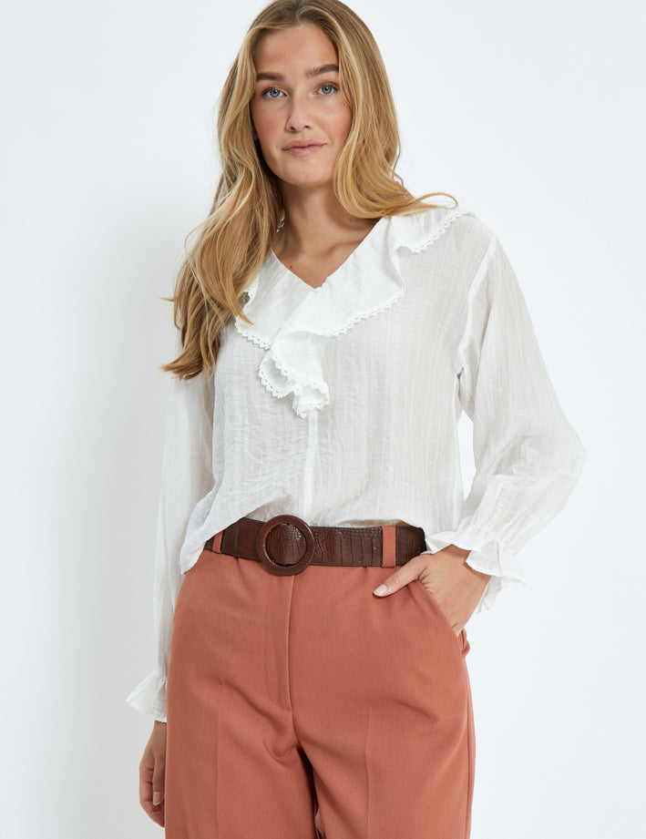 Desires DSCrystal Blouse Bluser 213 Bright White