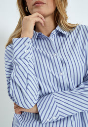 Desires DSCynthia Striped Shirt Skjorter 5024S Royal Blue Stripe