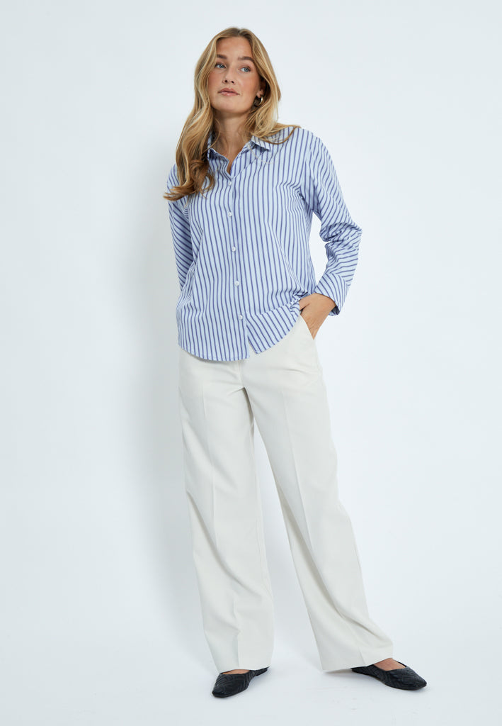 Desires DSCynthia Striped Shirt Skjorter 5024S Royal Blue Stripe
