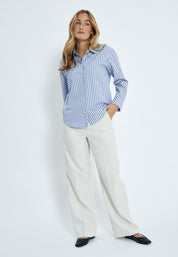 Desires DSCynthia Striped Shirt Skjorter 5024S Royal Blue Stripe