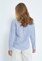 Desires DSCynthia Striped Shirt Skjorter 5024S Royal Blue Stripe