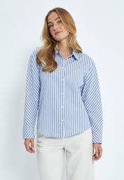 Desires DSCynthia Striped Shirt Skjorter 5024S Royal Blue Stripe