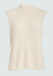Desires DSDana Open Back Knit Vest Vest 0024 Buttercream White