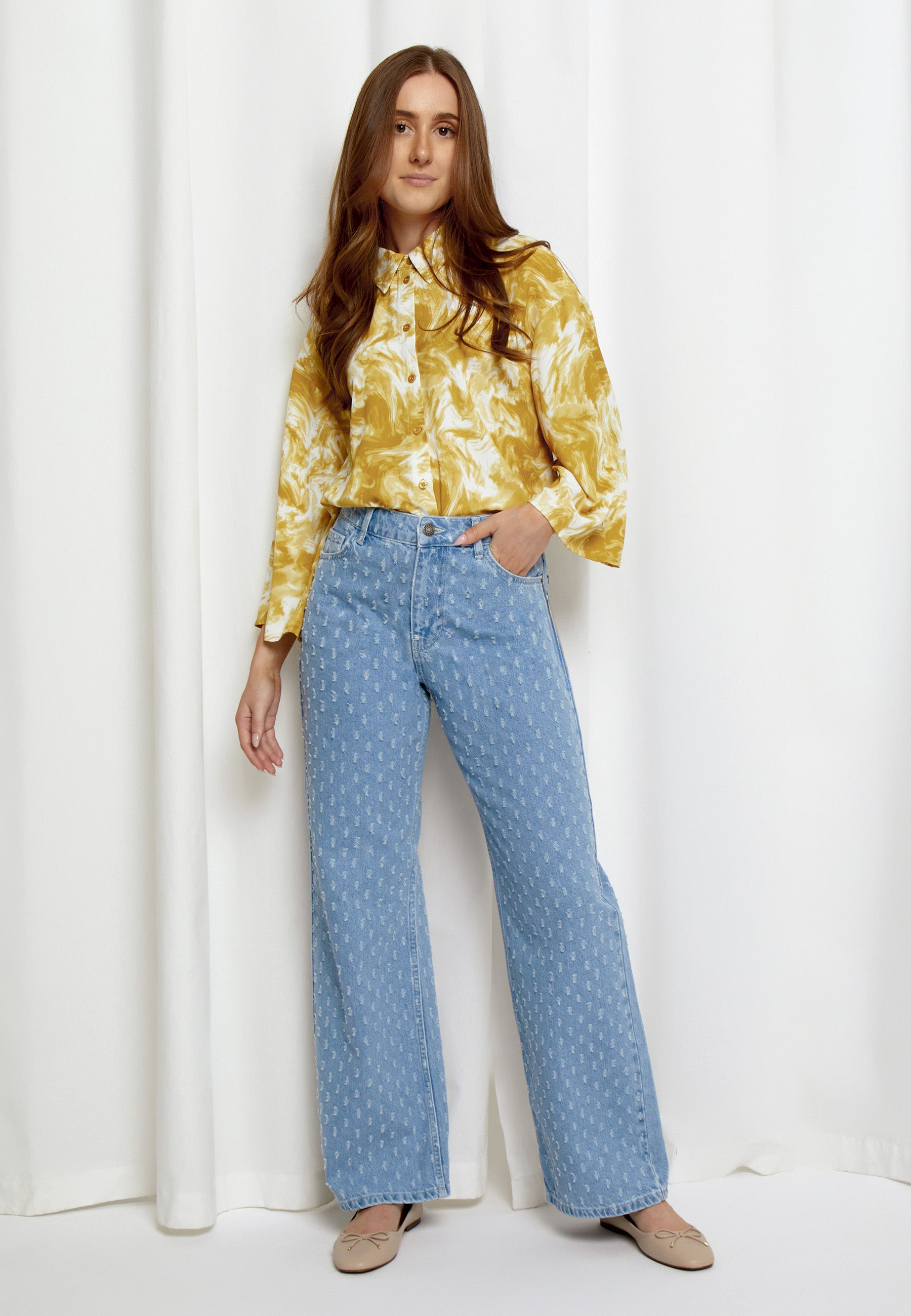 Desires DSDaniella Mid Waisted Jeans Jeans 9600 Light Blue Wash