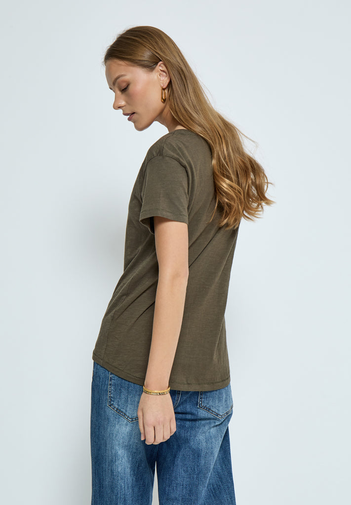 Desires DSDannon V T-Shirt T-Shirt 5121 Tarmac Brown