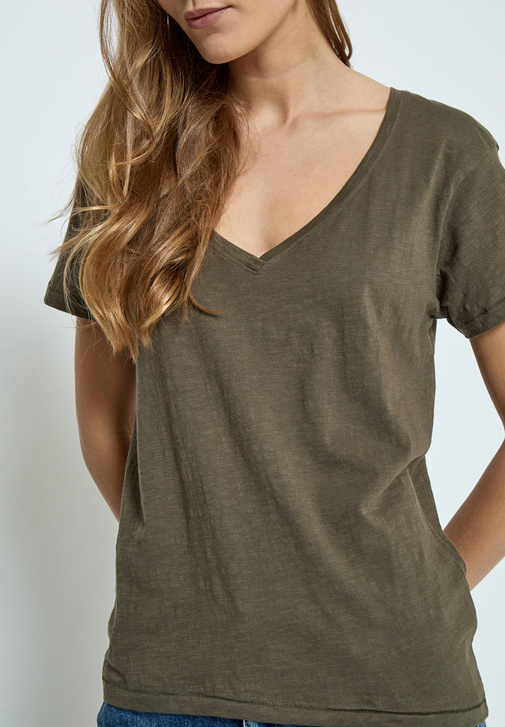 Desires DSDannon V T-Shirt T-Shirt 5121 Tarmac Brown