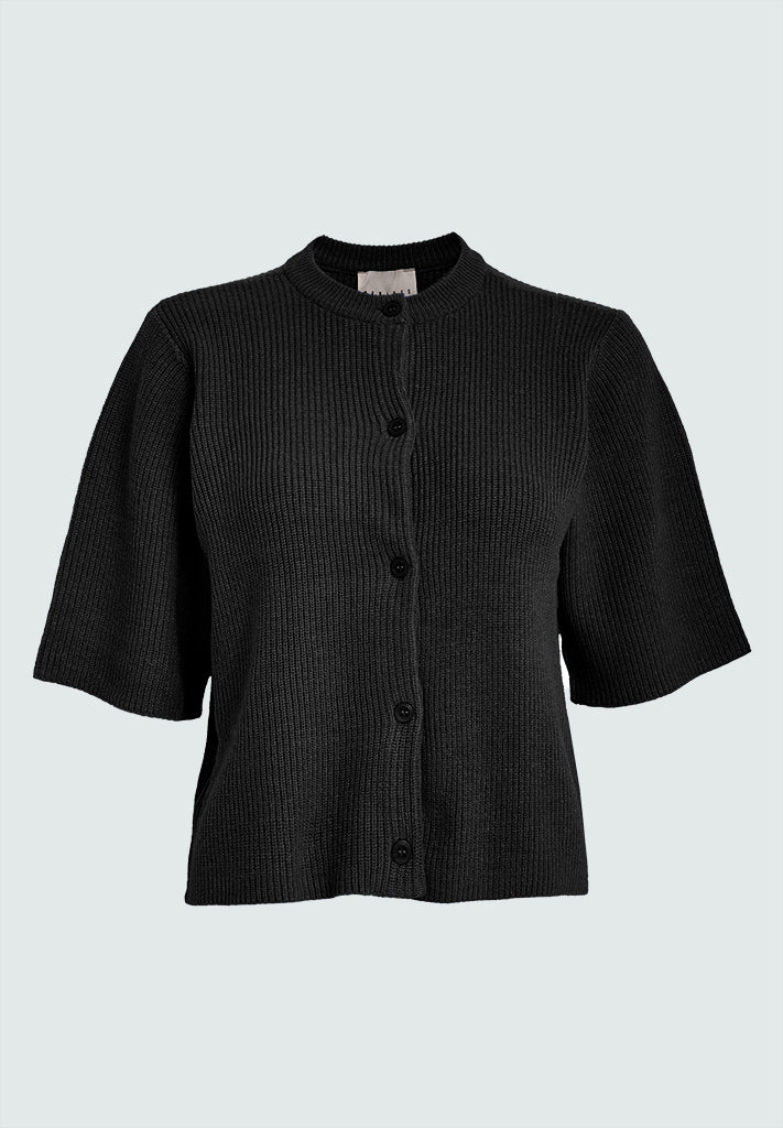 Desires DSDelta Short Sleeve Knit Cardigan Cardigans Sort