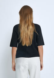 Desires DSDelta Short Sleeve Knit Cardigan Cardigans Sort
