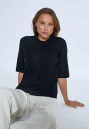 Desires DSDelta Short Sleeve Knit Cardigan Cardigans Sort