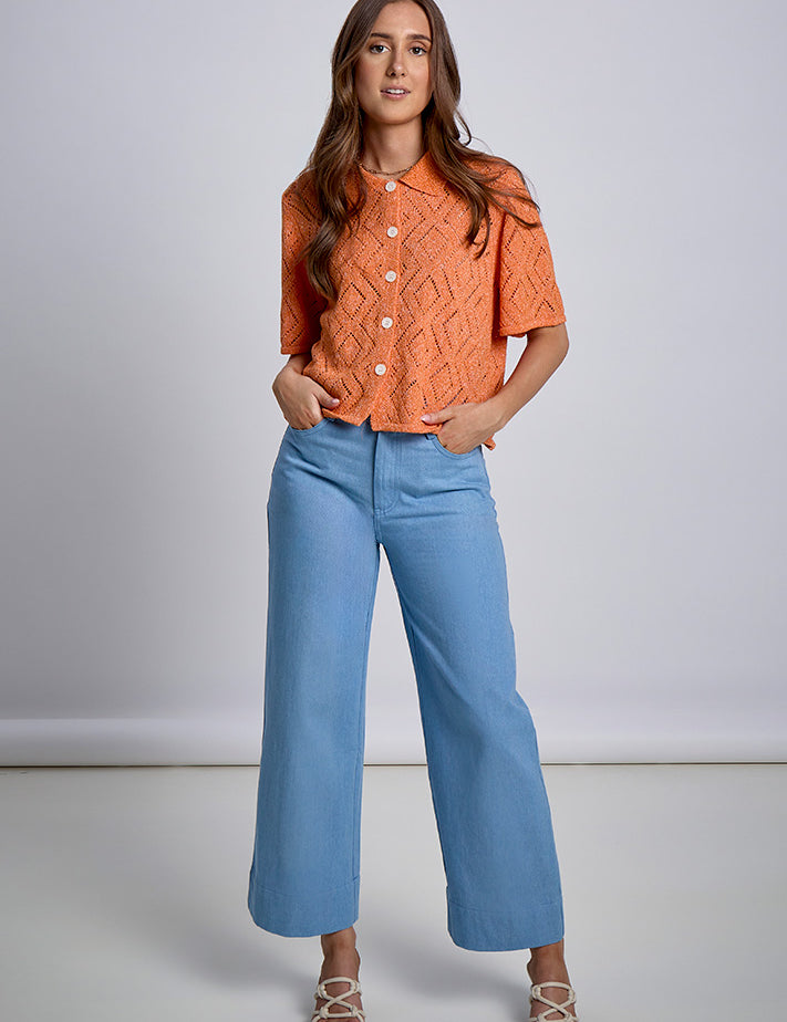 Desires DSEileen Denim Pant Bukser 9600 Light Blue Wash
