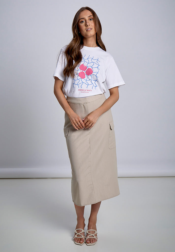 Desires DSEleanor Midi Cargo Skirt Nederdele 4042 Ancient Scroll
