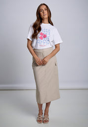 Desires DSEleanor Midi Cargo Skirt Nederdele 4042 Ancient Scroll