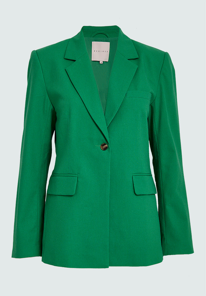 Desires DSEmily Linen Blazer Blazer 4419 Ming Green