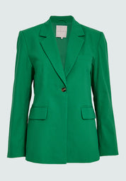 Desires DSEmily Linen Blazer Blazer 4419 Ming Green