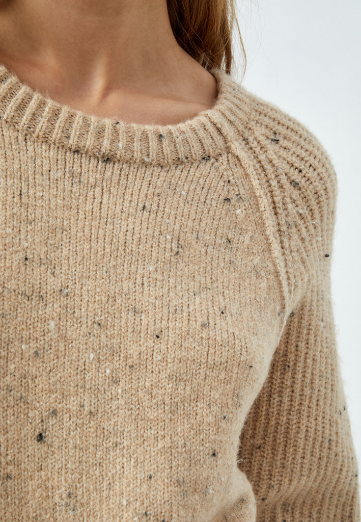 Desires DSEmmy Raglan Crop Knit Pullover Pullover 1915 Cement