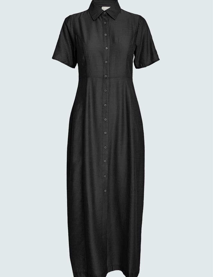 Desires DSFatma Maxi Shirt Dress Kjoler Sort