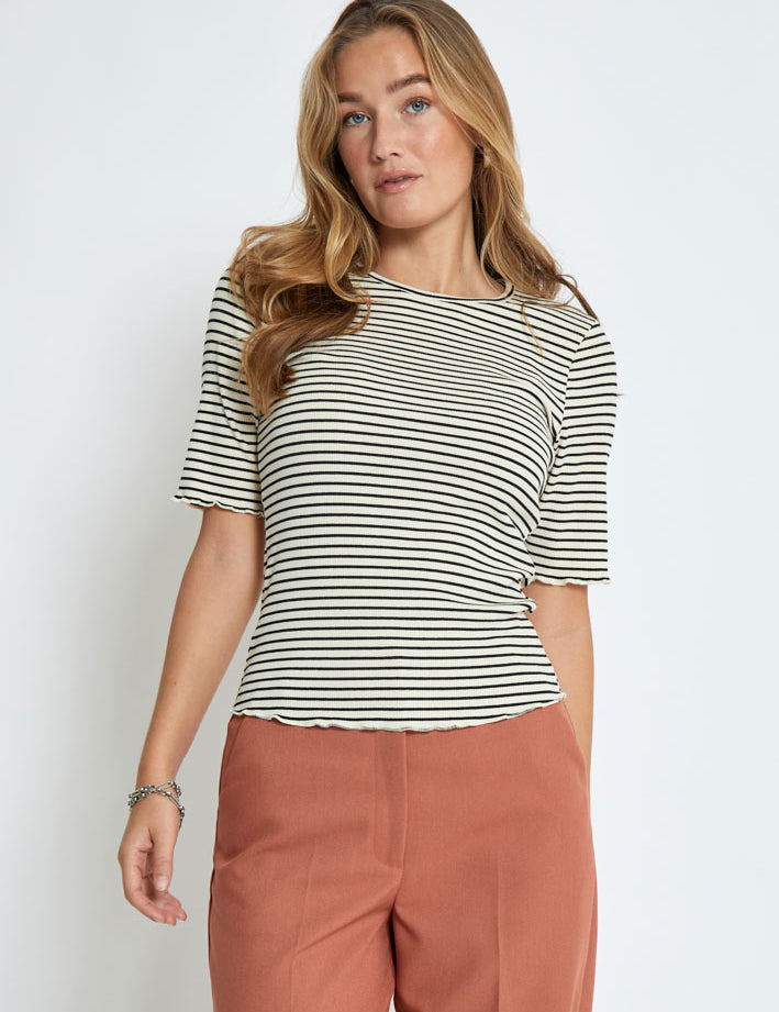 Desires DSFinley Rib T-Shirt T-Shirt 9000S Black Stripe